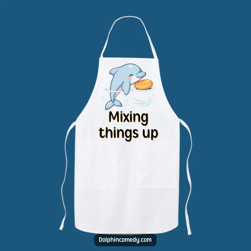 Funny Dolphin Nudge Apron: Cook with Playfulness and Protect Your Clothes
