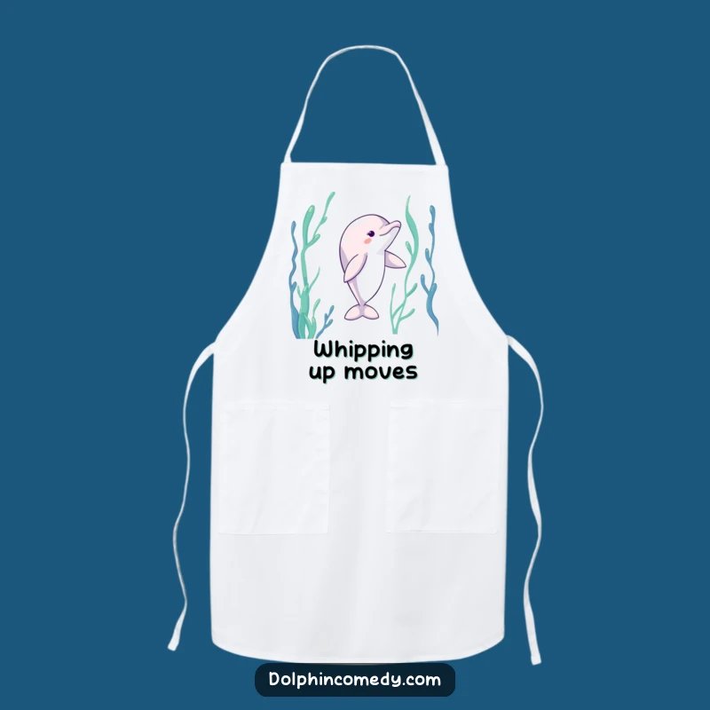 Funny Dancing Dolphin Apron: Kelp Chef Wear, The Perfect Funny Gift