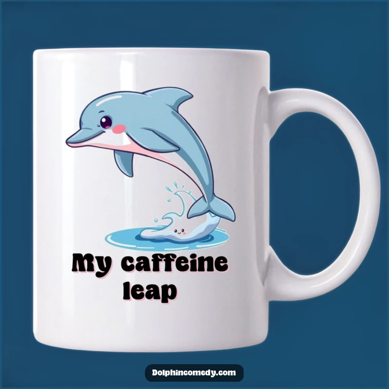 Funny Free Dolphin Mug: Celebrate Freedom with This Ocean Breacher