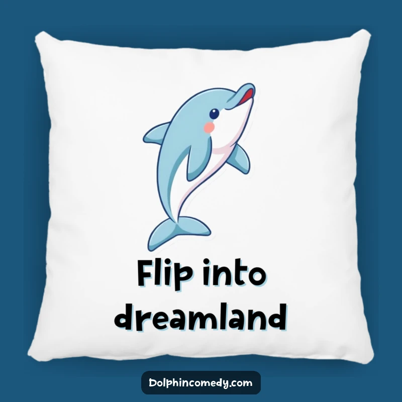 Funny Dolphin Flip Pillow - Add Action to Your Decor