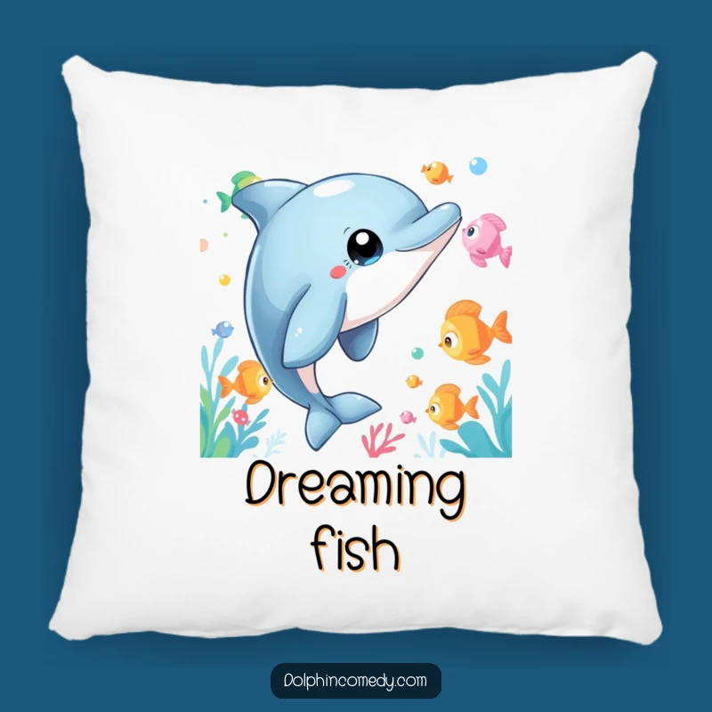 Funny Dolphin Pillow: Curious Watcher, Plush Funny Gift for Cozy Wonder