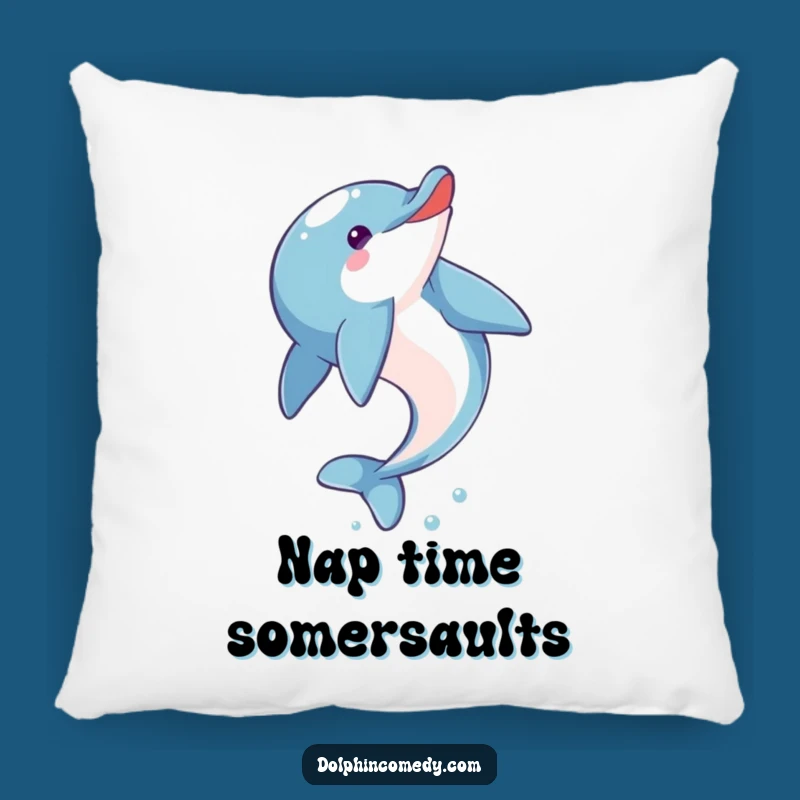 Funny Dolphin Pillow: Soft Comfort with Eager Acrobatics