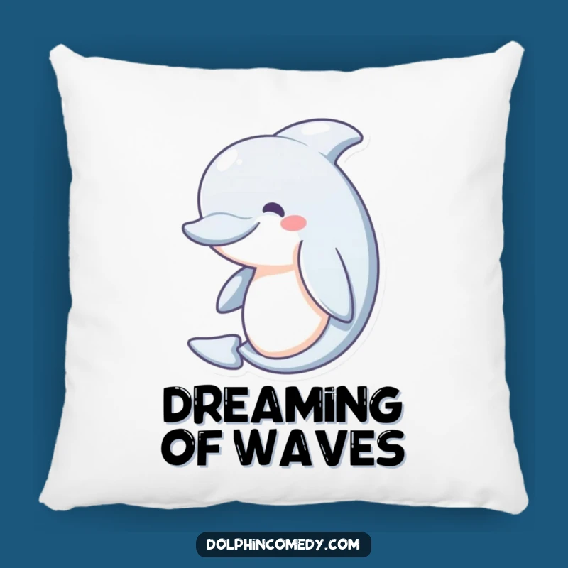 Funny Serene Dolphin Pillow: Add Comfy Ocean Peace to Your Space
