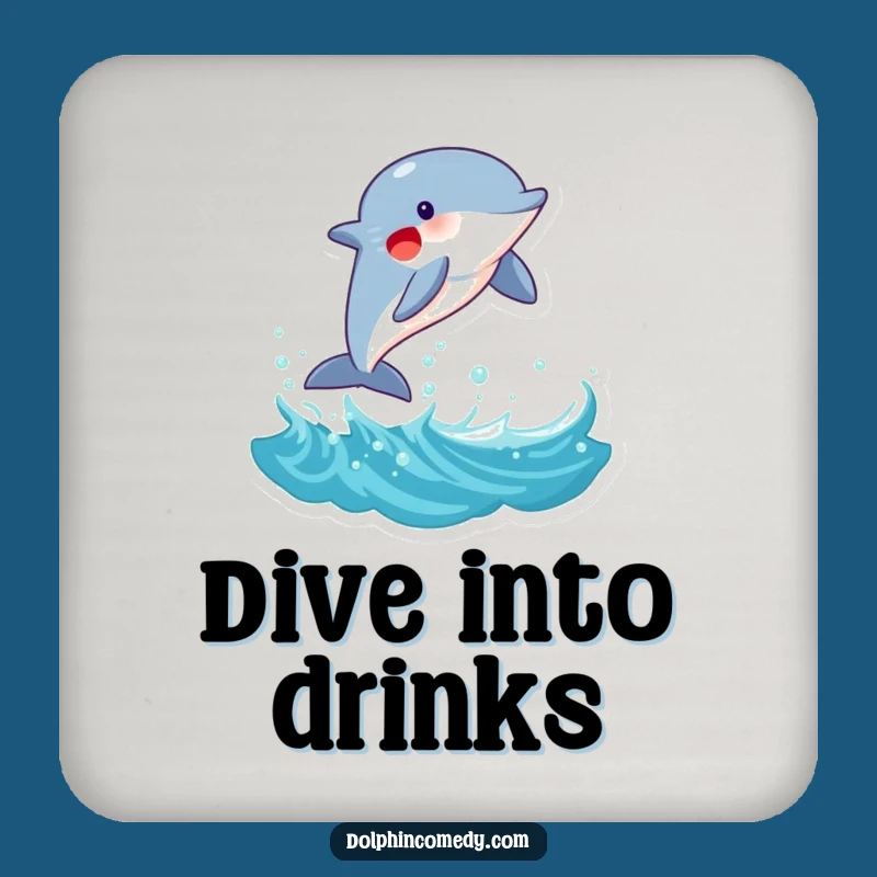 Funny Joyful Dolphin Wave Coaster: Playful Marine Mammal Decor for Hilarious Protection!