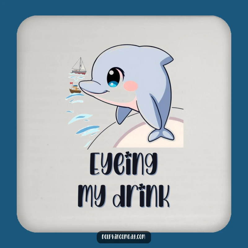 Funny Curious Dolphin Coasters: Intelligent Decor, Chic Gift for Hosts