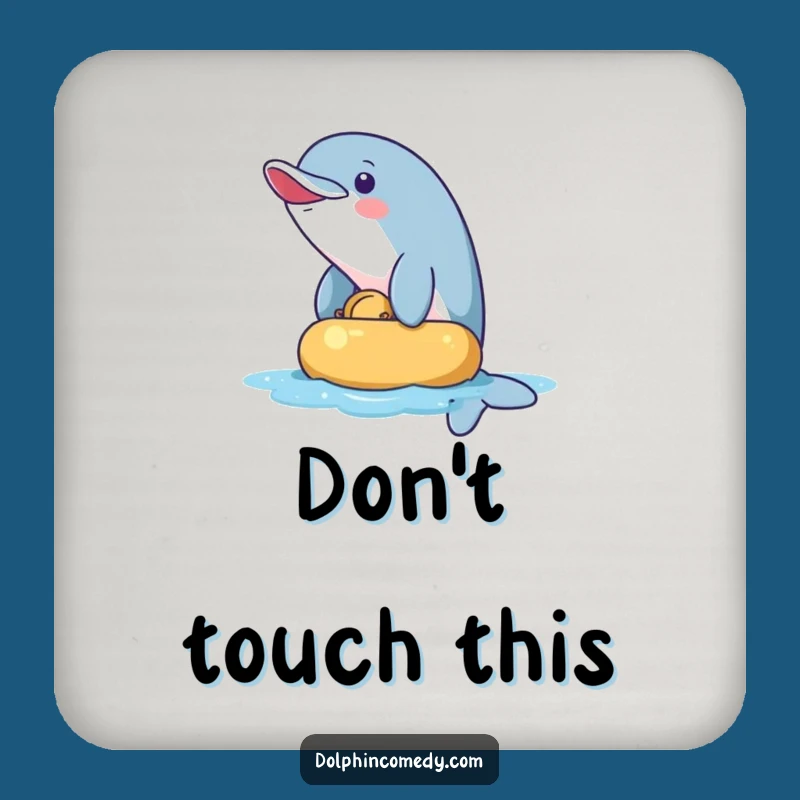Funny Naughty Dolphin Drink Coasters: Add Playful Charm to Your Table