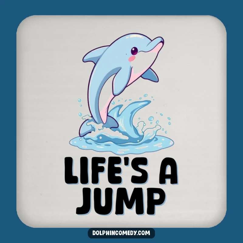 Funny Dolphin Leap Coaster - Joyful Surface Protection Funny Gift