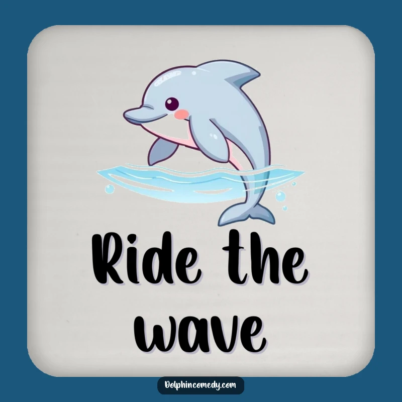 Funny Dolphin Glide Coaster Set: Protect Surfaces, Chic Gift for Hosts