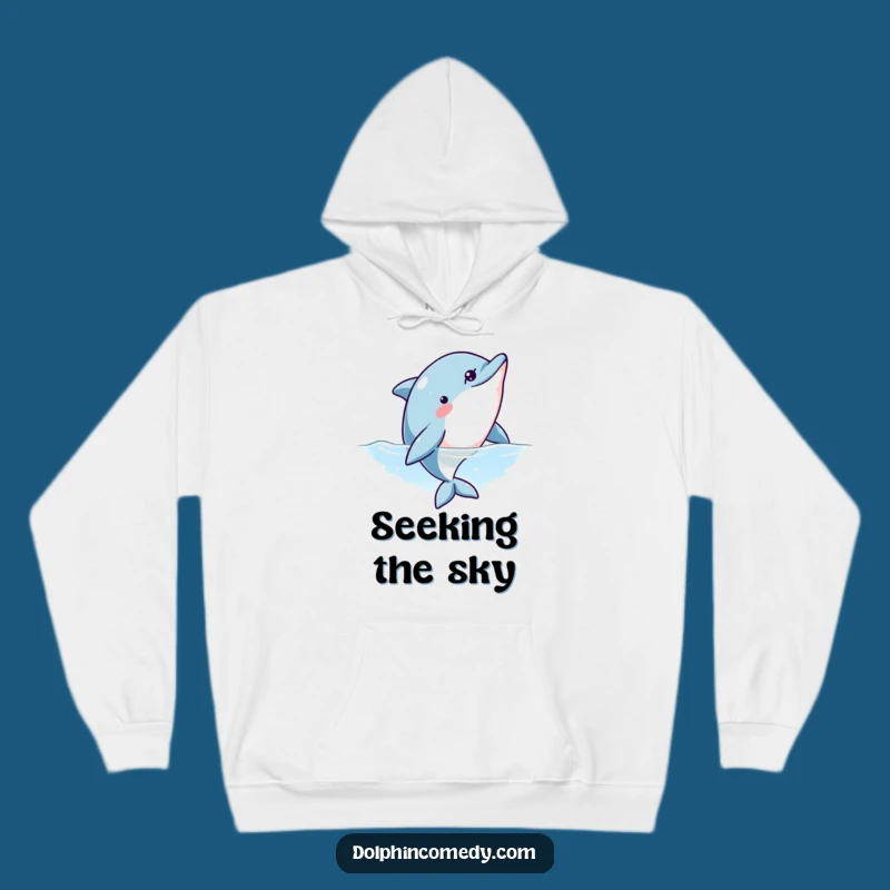 Cozy Funny Curious Dolphin Hoodie: Warmth Meets Wonder in Hilarious Style