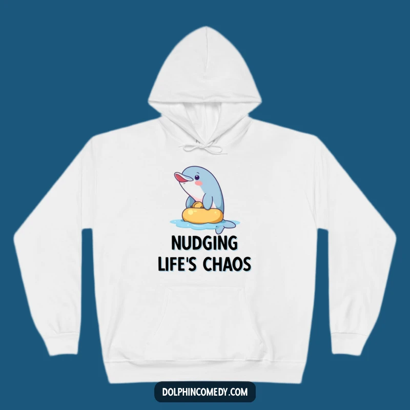 Funny Naughty Dolphin Hoodie: Stay Cozy with Playful Ocean Vibes