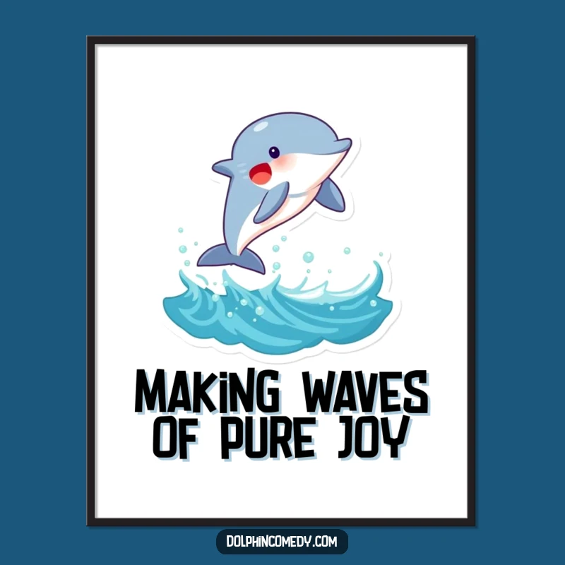 Free Printable Dolphin Art: Joyful Leap for Lively Downloadable Wall Decor