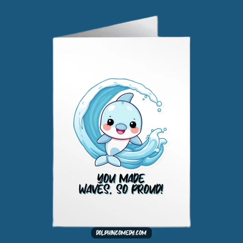 Free Printable Dolphin Congratulations Card - Funny Ocean Celebration
