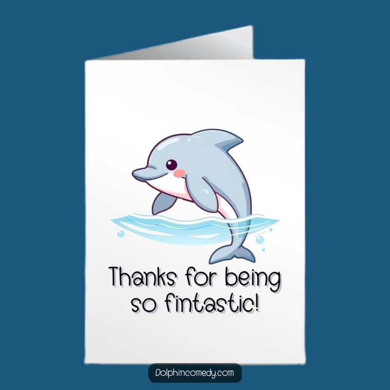 Free Printable Dolphin Thank You Card: Express Gratitude with Aquatic Charm