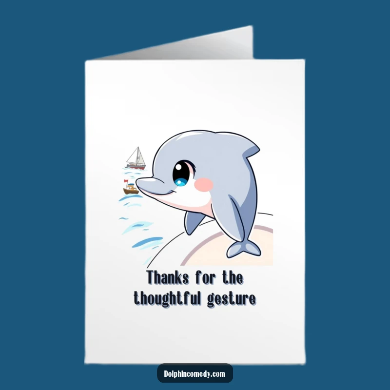Free Printable Dolphin Thank You Card: A Grateful Observation