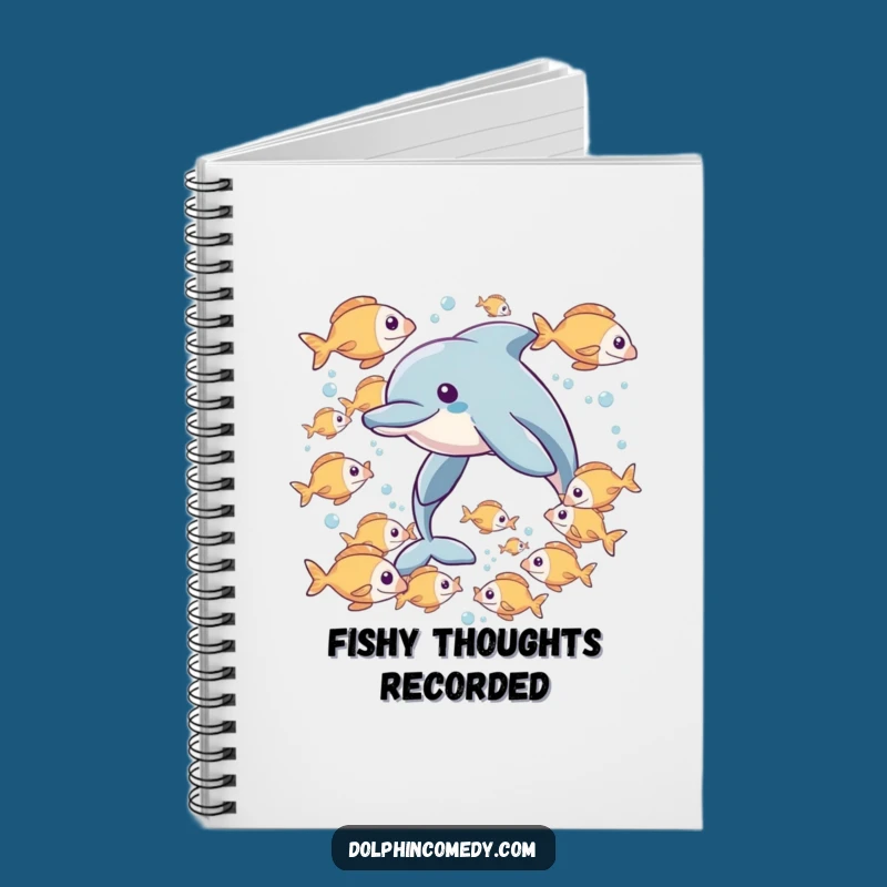Funny Dolphin Fish Notebook - Ocean Adventures Funny Gift
