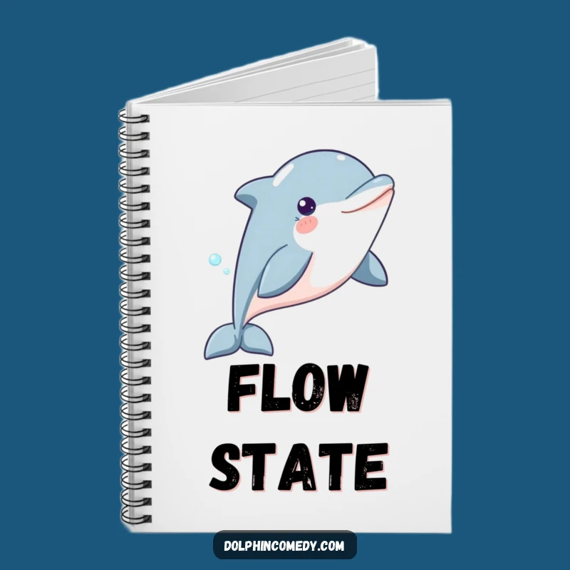 Funny Dolphin Notebook: Content Glider, Serene Funny Gift for Journaling