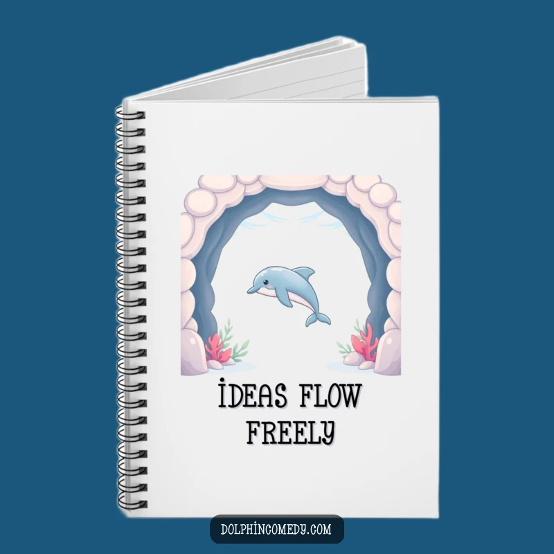 Funny Dolphin Arch Notebook: Jot Down Ideas with Hilarious Ocean Grace
