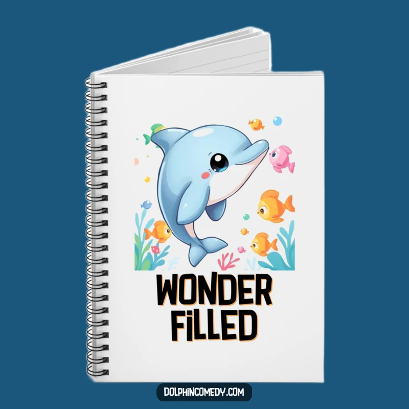 Funny Dolphin Notebook: Curious Watcher, Amusing Funny Gift for Journaling