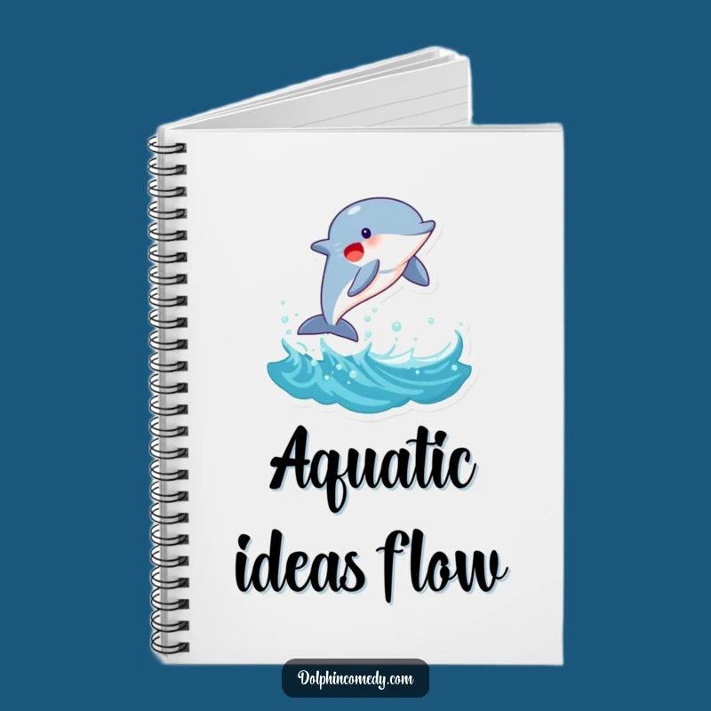 Funny Joyful Dolphin Wave Notebook: Playful Marine Mammal Journal for Hilarious Notes!