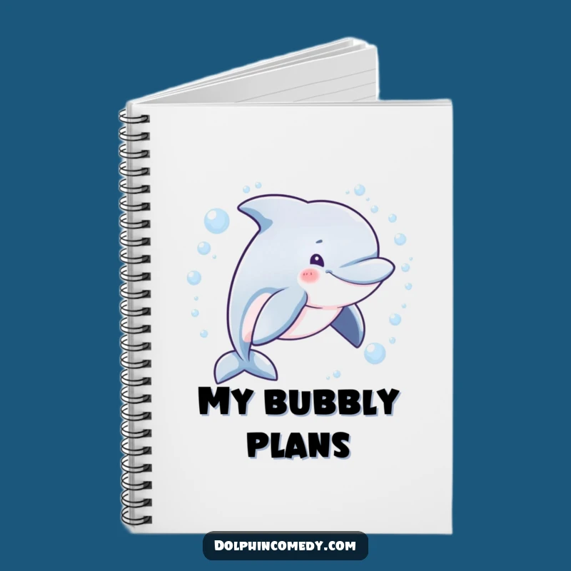 Funny Mischievous Dolphin Notebook - Humorous Journal for Playful Ideas