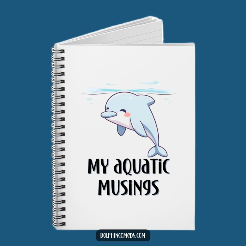 Funny Dolphin Sigh Notebook: Journal Underwater Peace, Creative Gift