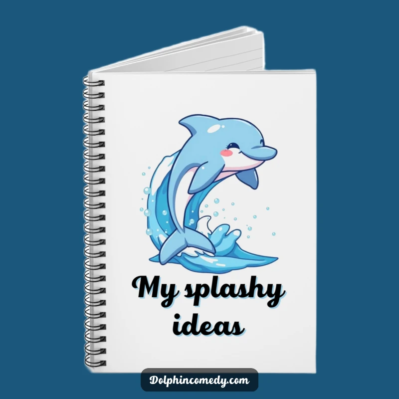 Funny Happy Dolphin Wave Notebook: Jot Down Joyful Ideas