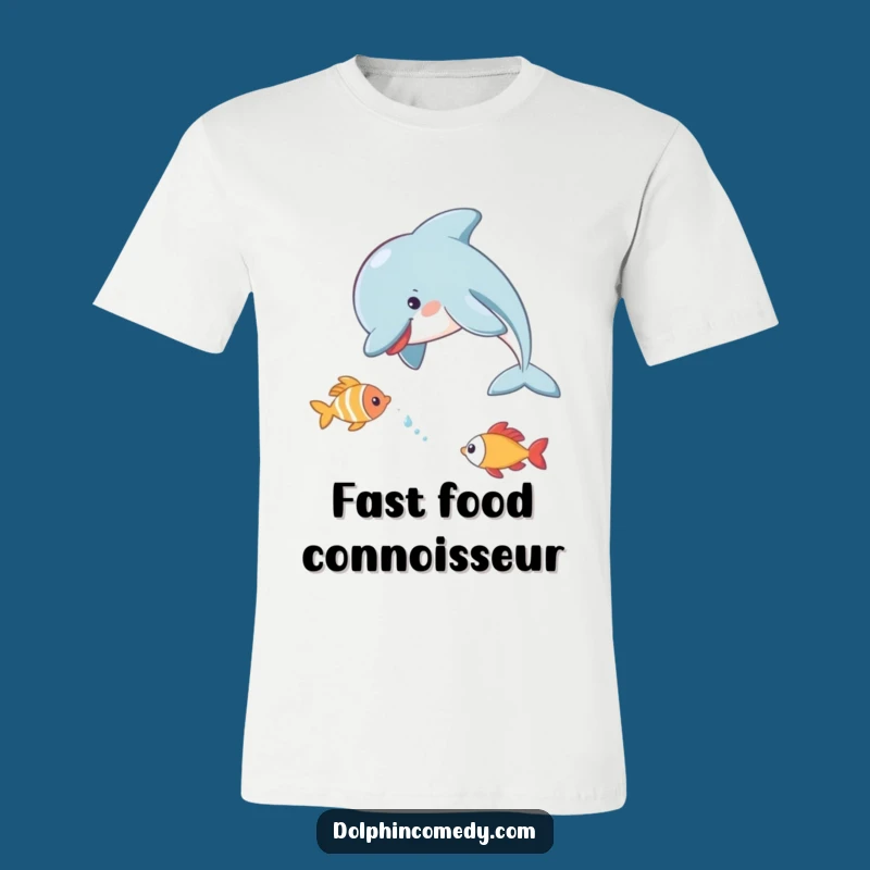 Funny Dolphin T-Shirt: Playful Chase Scene, Perfect Humorous Gift