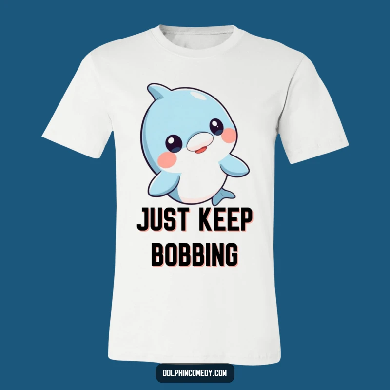 Funny Curious Dolphin Bobbing Head T-Shirt - Hilarious Ocean Animal Apparel