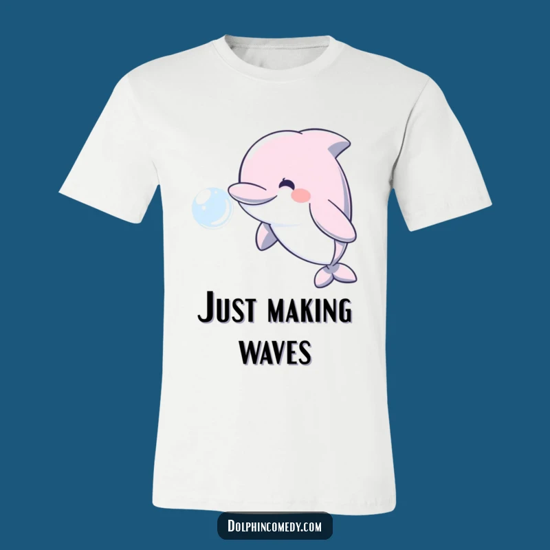 Funny Dolphin Bubble Tee - Wear a Smile with this Playful Dolphin T-Shirt, Great Gift