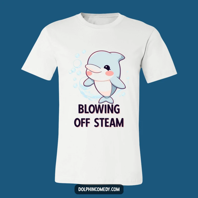 Funny Happy Dolphin T-Shirt: Bubble Ring Fun, Your Awesome Funny Gift