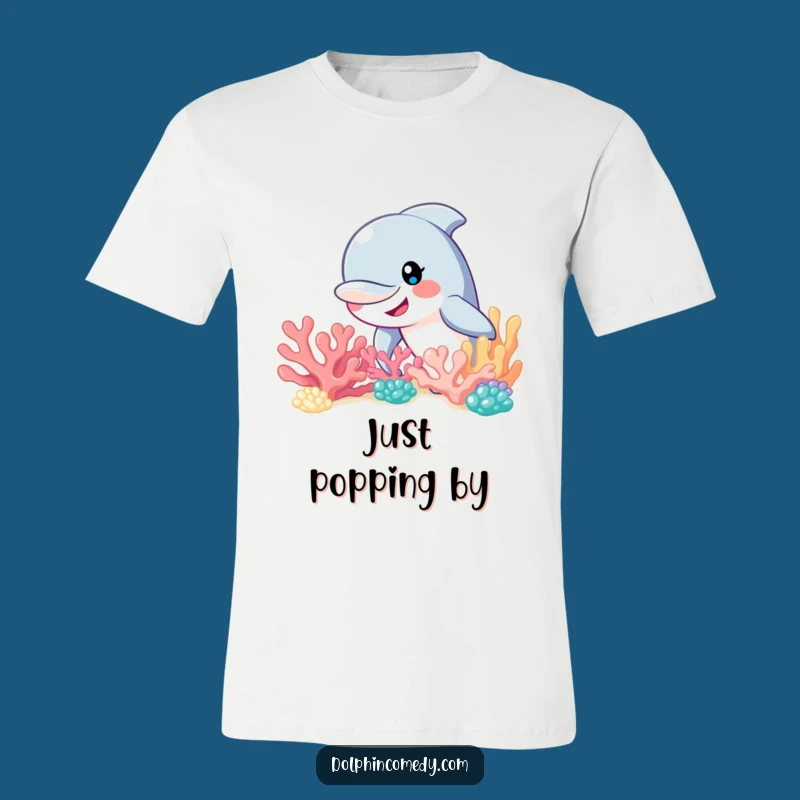 Funny Curious Dolphin Reef T-Shirt: Show Your Playful Side