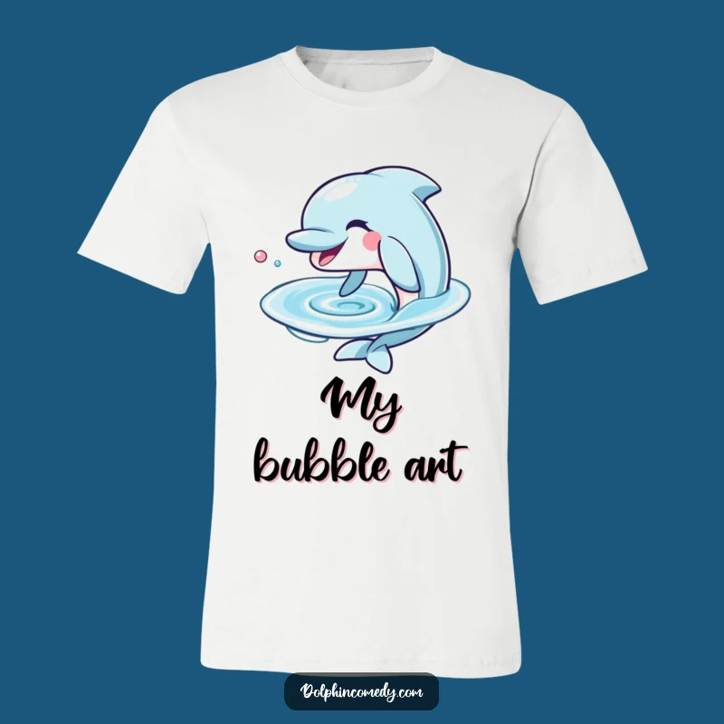 Funny Dolphin Grin T-Shirt - Playful Water Ring Tee, Perfect Humorous Gift