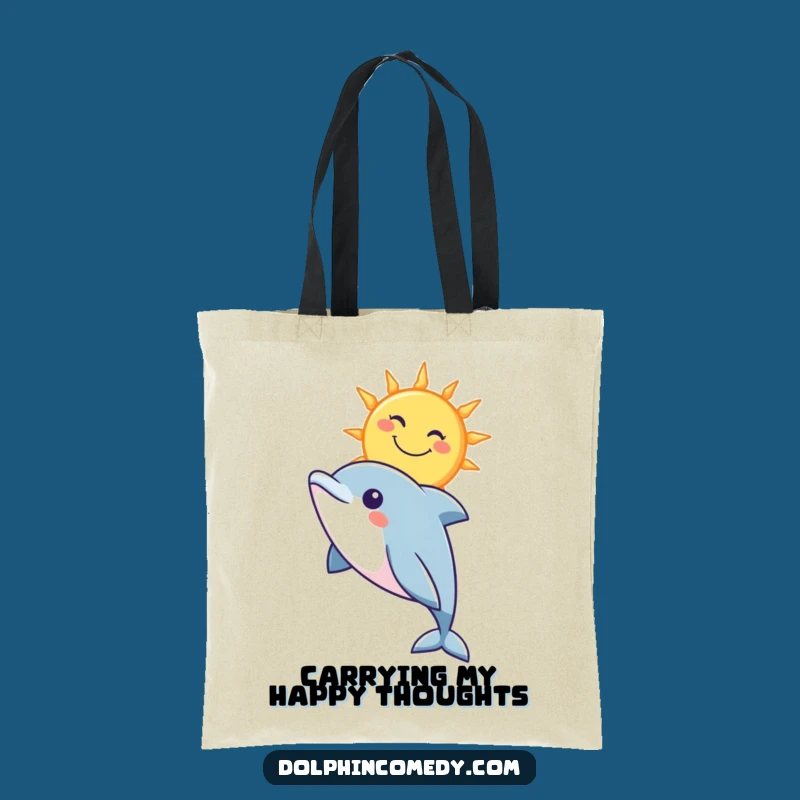 Funny Dolphin Sun Tote Bag: Stylish & Humorous Beach Accessory